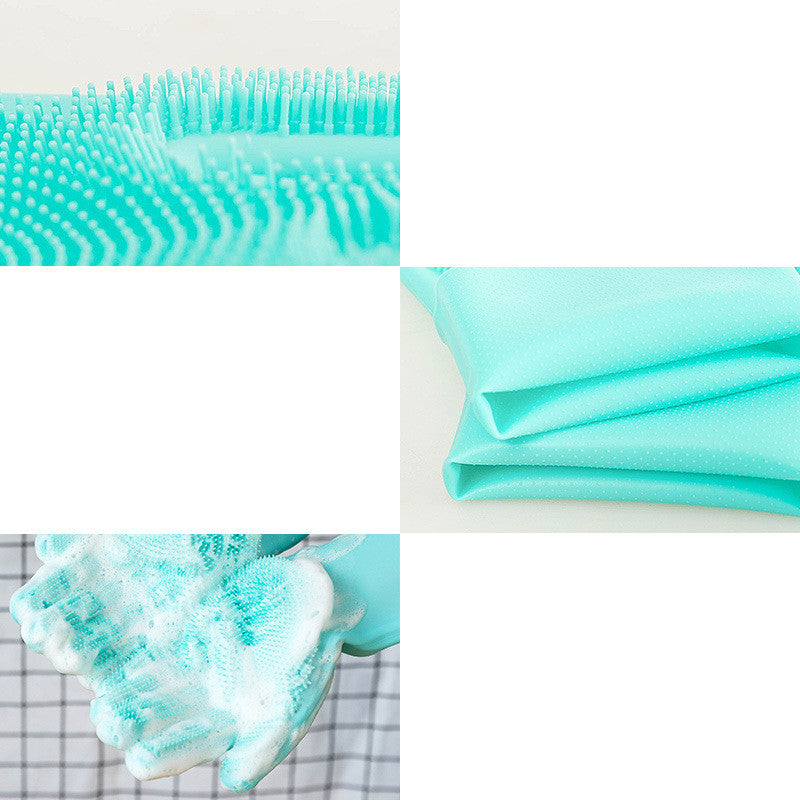 Gants de toilettage en silicone