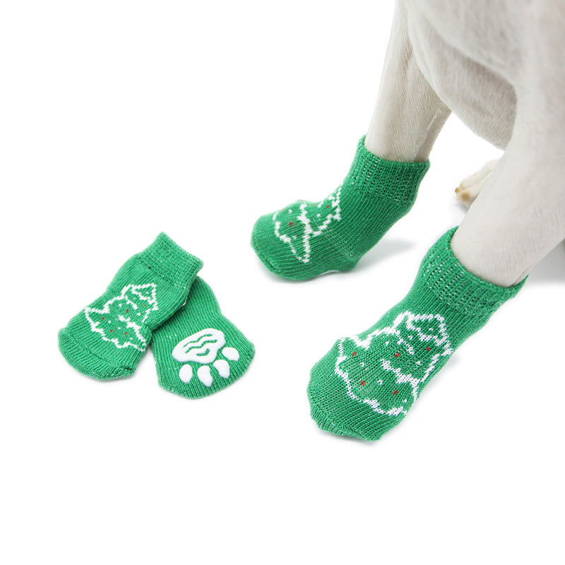 Chaussettes antidérapantes chien (lot de 4)