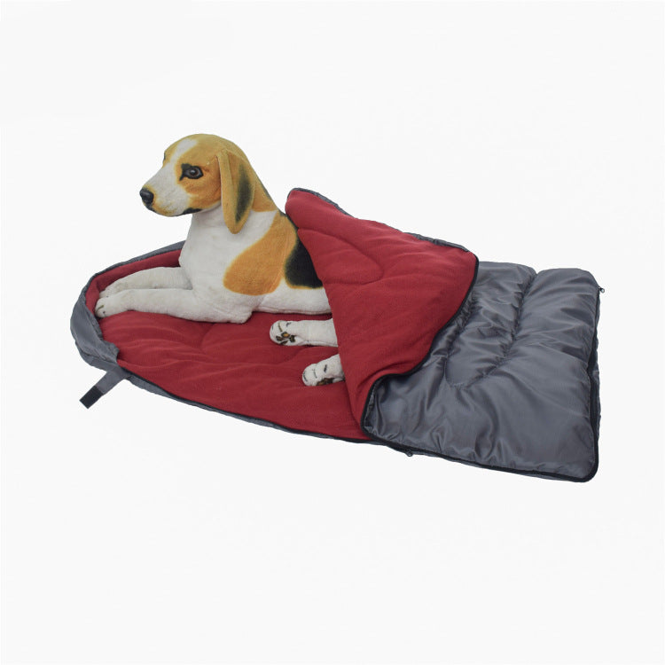 Sac de couchage chien camping hiver — plaid pour chien (4) | Rundavo