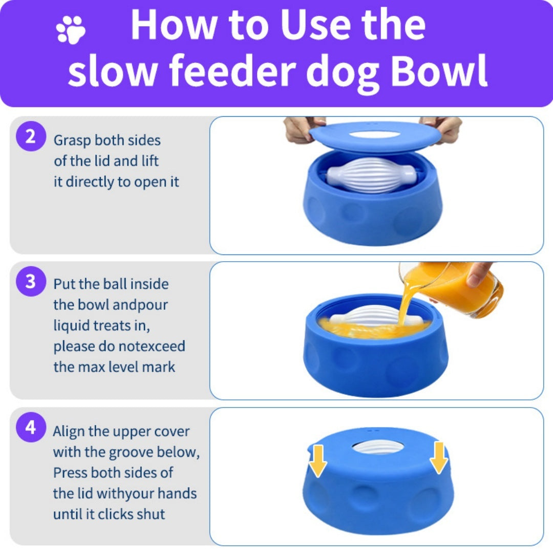 Gamelle anti-glouton à spirale — écuelle pour chien et chat | Rundavo