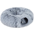 Tunnel chat pliable avec lit donut, 90 x 80 cm – jouet pour chat | Rundavo