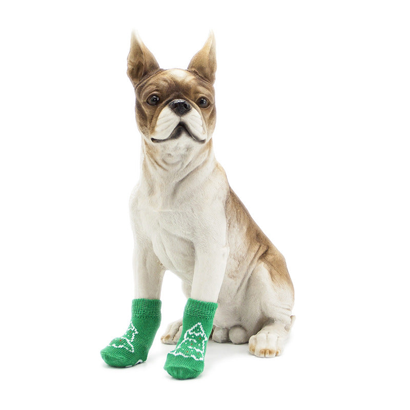 Chaussettes antidérapantes chien (lot de 4)