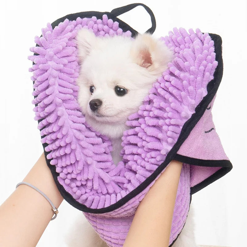 Serviette microfibre chien 100 × 60 cm — toilettage pour chien (3) | Rundavo