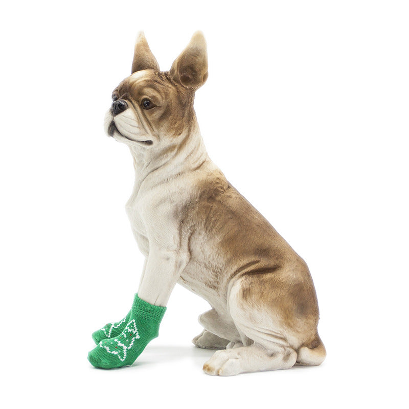 Chaussettes antidérapantes chien (lot de 4) — protection des pattes pour chien | Rundavo