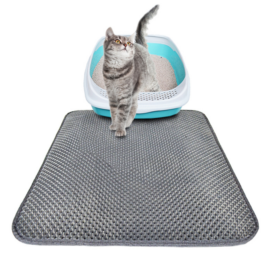 Tapis de litière double couche