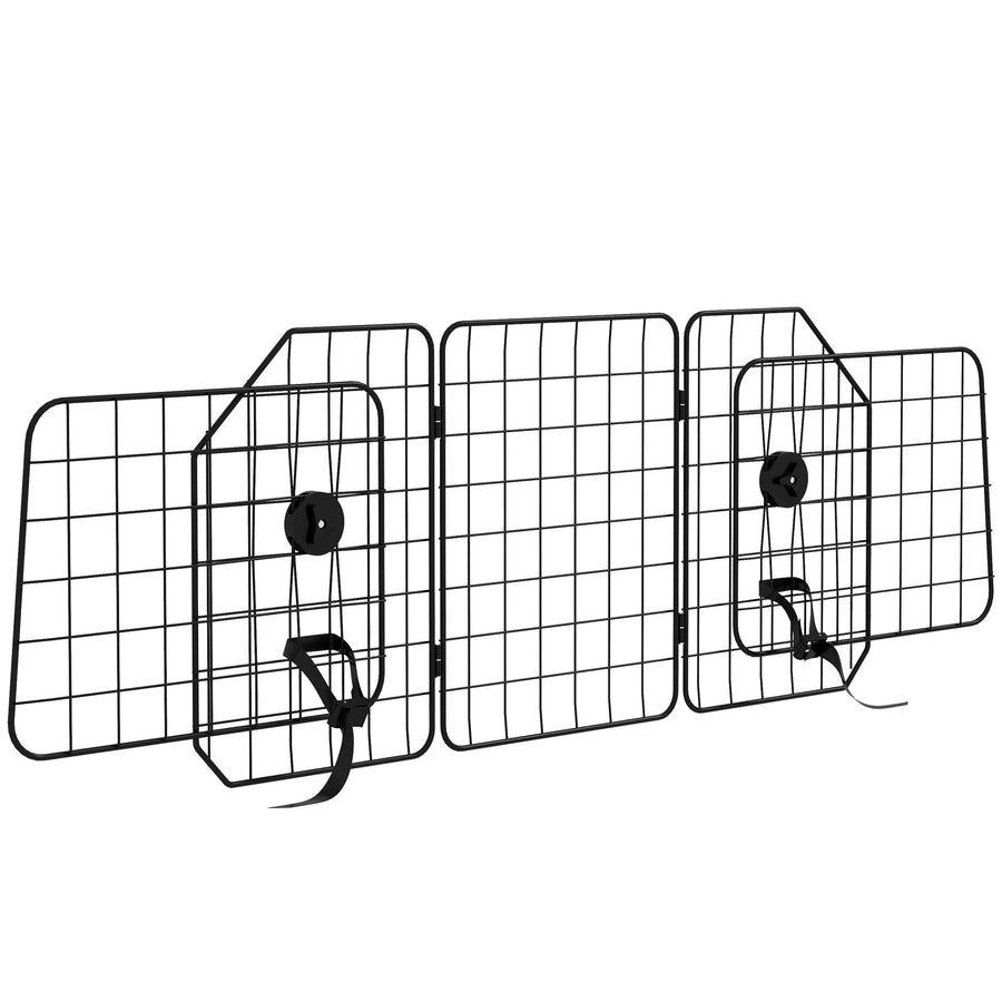 Grille de séparation voiture pour chien, 93-150 cm, pliable – grille voiture pour chien | Rundavo