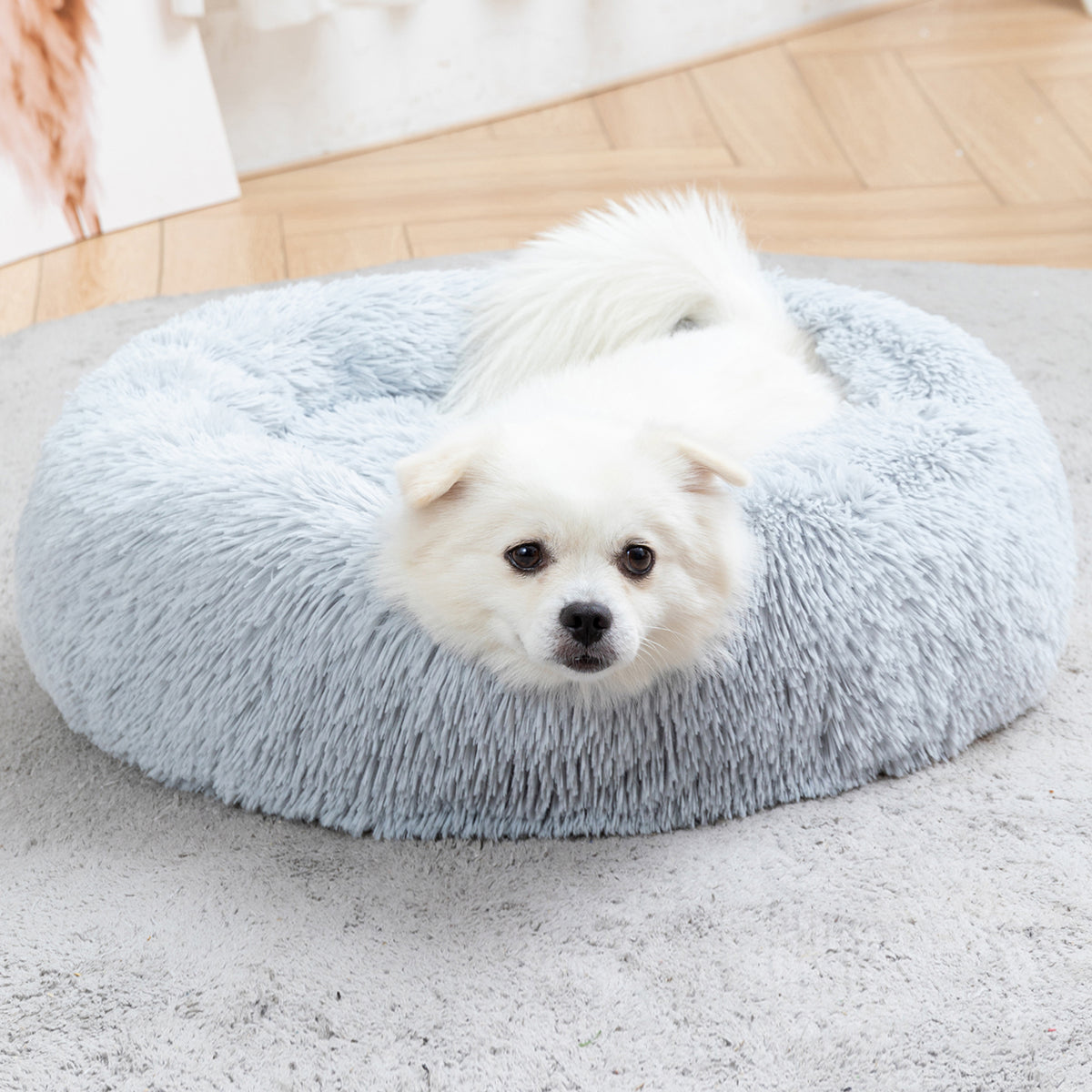 Panier donut apaisant — couchage pour chien et chat | Rundavo