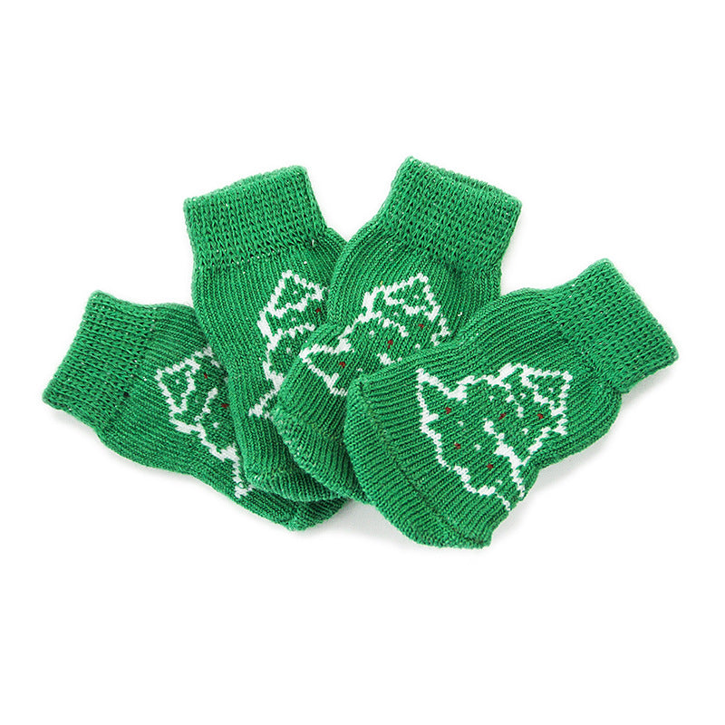 Chaussettes antidérapantes chien (lot de 4) — protection des pattes pour chien (5) | Rundavo