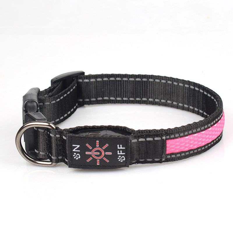 Collier LED rechargeable USB — collier réglable pour chien (5) | Rundavo