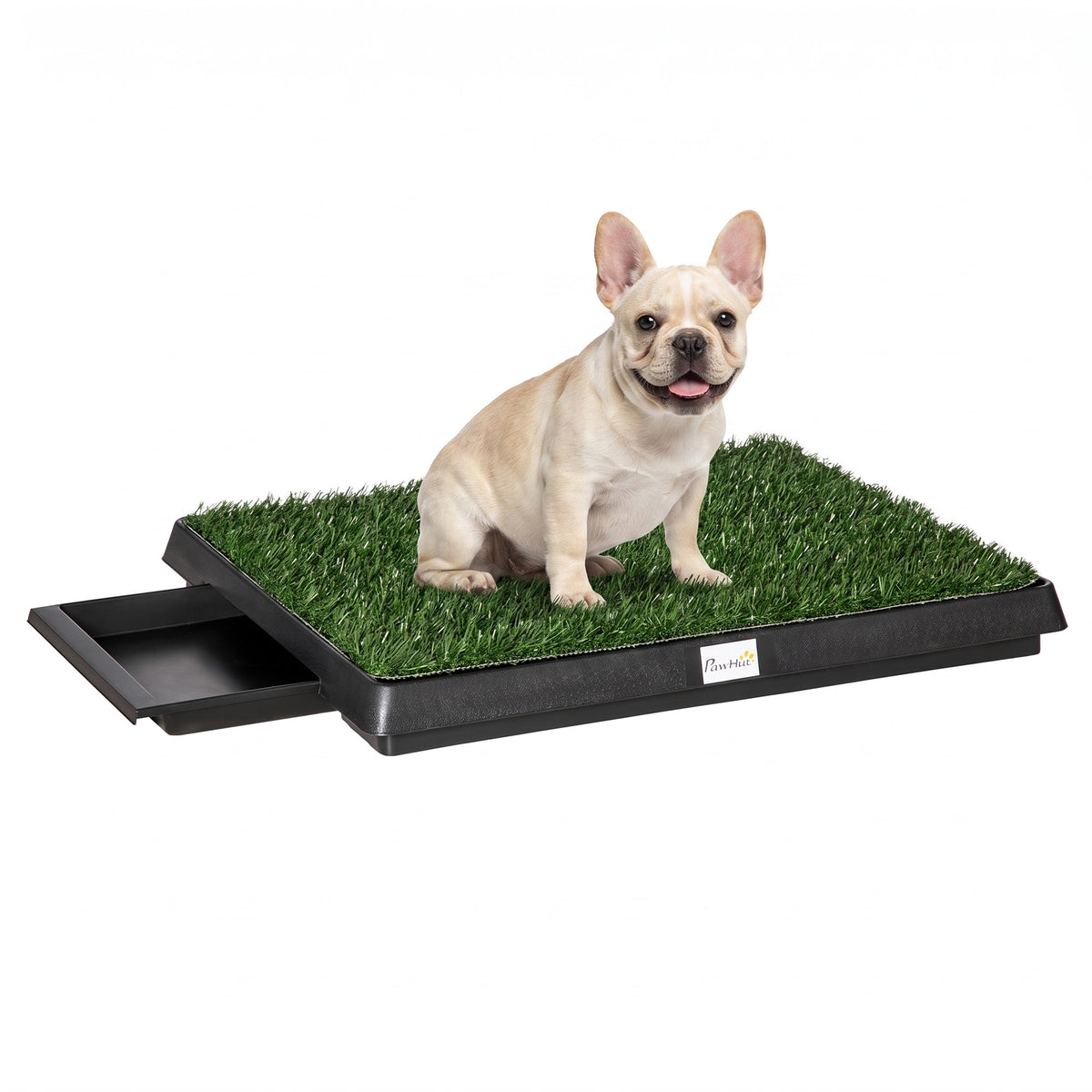 Toilette pour chien gazon synthétique avec tiroir, 63 x 51 cm – toilette pour chien | Rundavo
