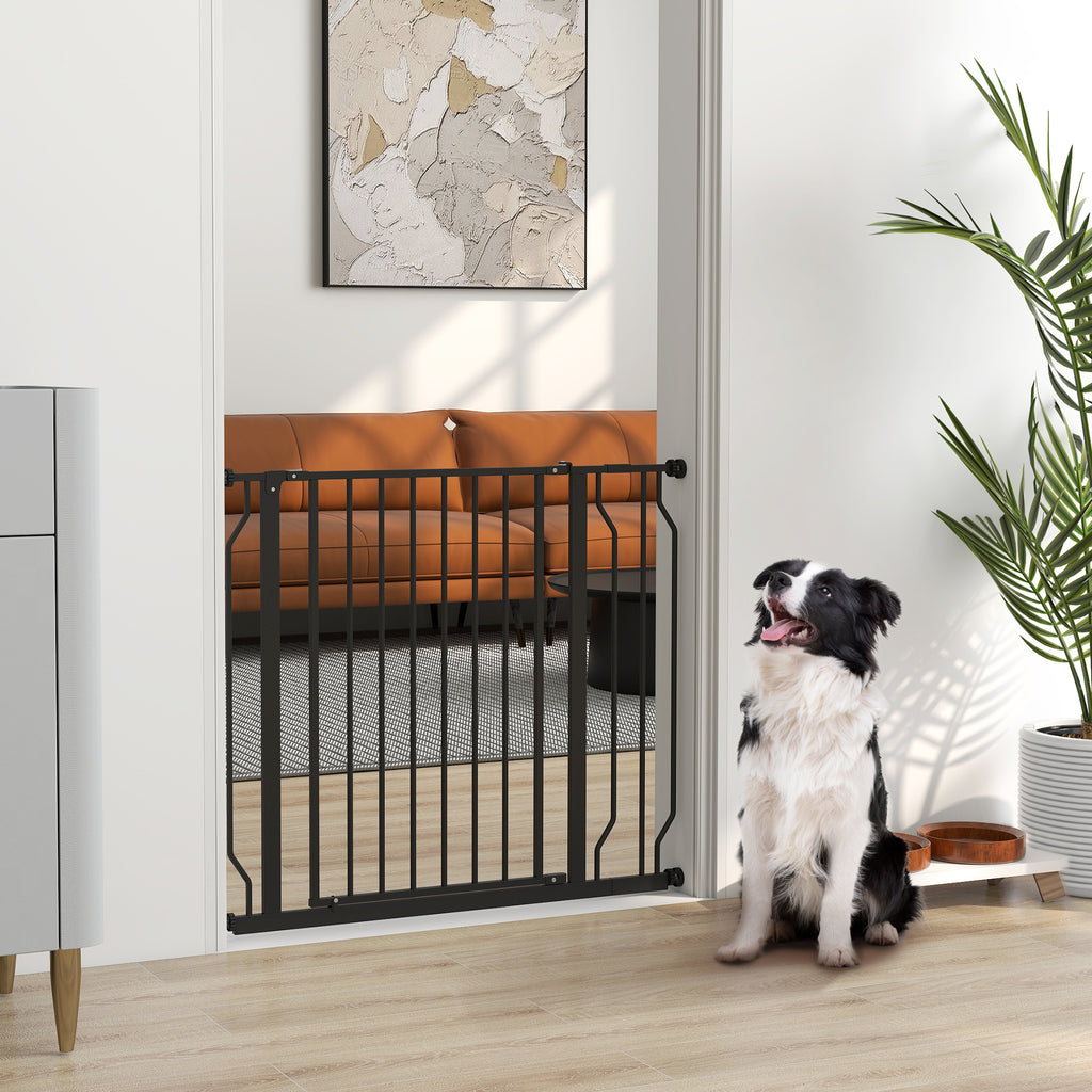 Barrière de sécurité chien à pression, 75-95 cm – barrière pour chien | Rundavo