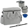 Sac de balade chien avec bol pliable et sacs à croquettes – sac de balade pour chien | Rundavo