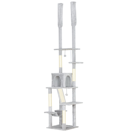 Arbre à chat sol-plafond 225-255 cm, 6 niveaux – arbre à chat | Rundavo