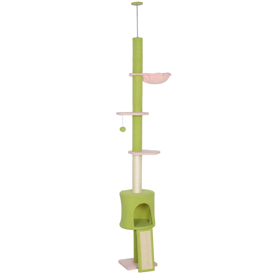 Arbre à chat sol-plafond 220-240 cm, plates-formes fleur – arbre à chat | Rundavo