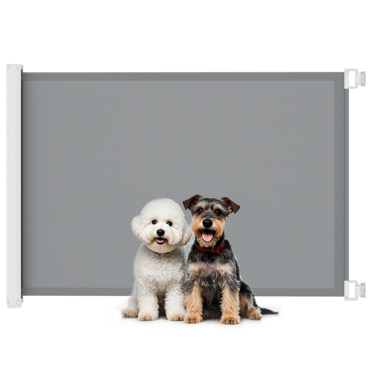 Barrière rétractable pour chien et chat, 115 x 83 cm – barrière pour chien | Rundavo