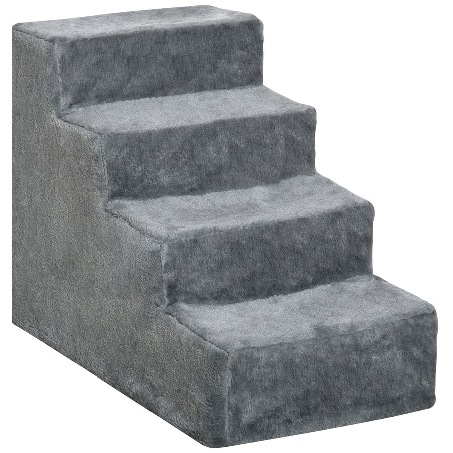 Escalier 4 marches en flanelle pour chien et chat – escalier pour chien | Rundavo