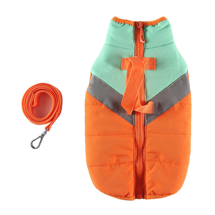 Gilet doudoune chien sans manches — vêtement pour chien (3) | Rundavo