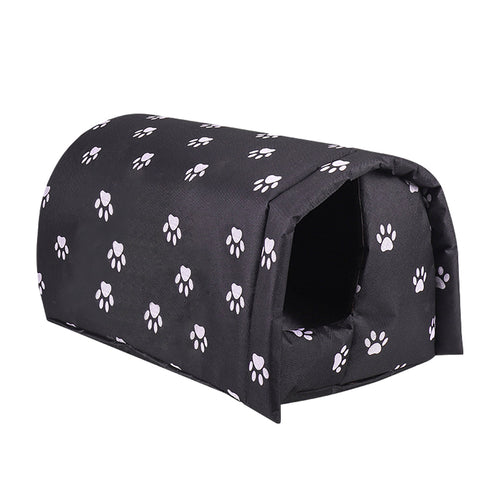 Abri chat extérieur isolé et imperméable — couchage pour chat (4) | Rundavo