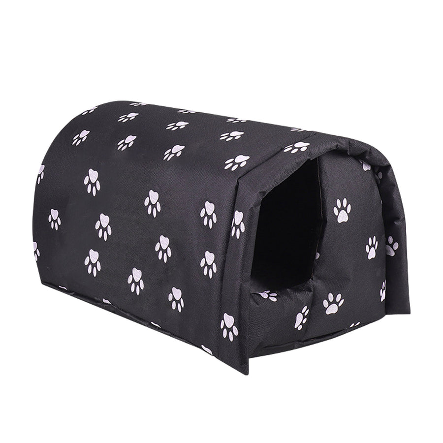 Abri chat extérieur isolé et imperméable — couchage pour chat (4) | Rundavo