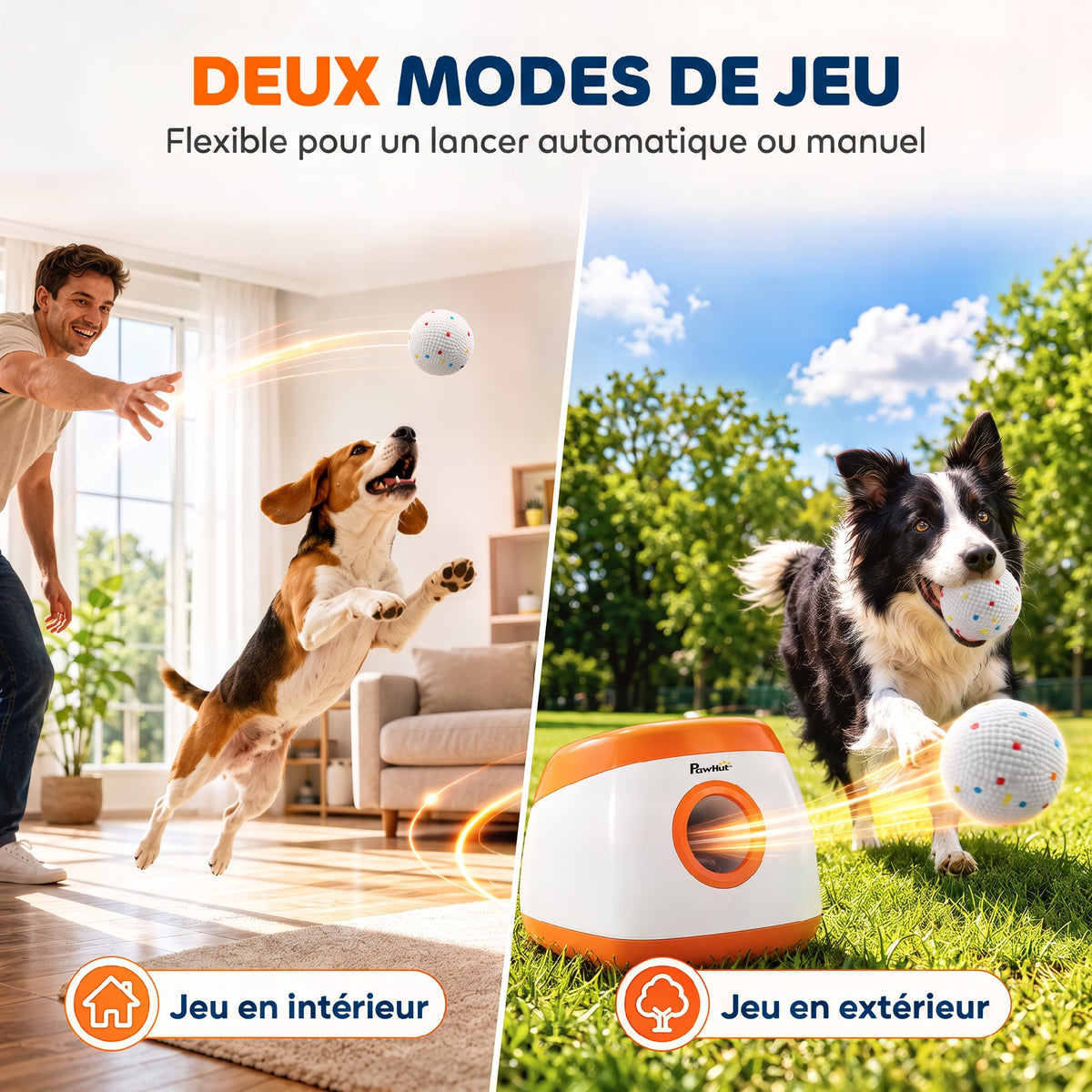 Lot de 6 balles ETPU flottantes pour chien, Ø 5,8 cm – jouet pour chien | Rundavo