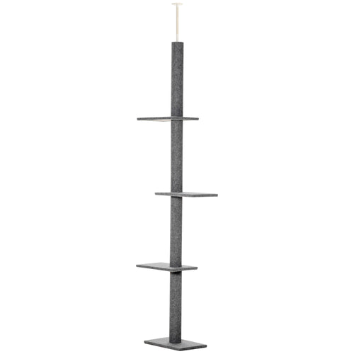 Arbre à chat sol-plafond 228-260 cm, 4 niveaux – arbre à chat | Rundavo
