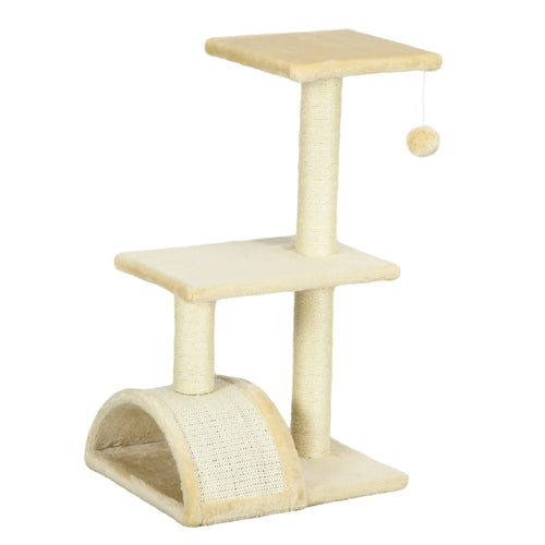 Arbre à chat 72 cm avec griffoir et balle – griffoir pour chat | Rundavo