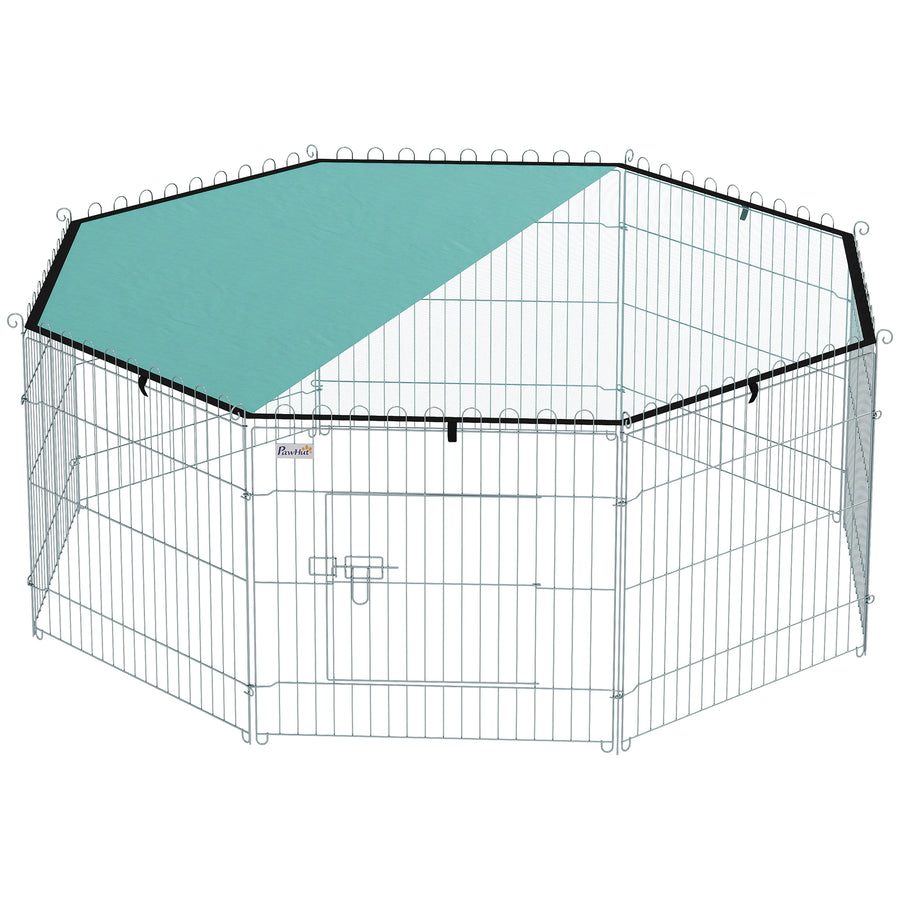 Parc pour chien 8 panneaux avec toit, 150 x 150 x 60 cm – parc pour chien | Rundavo