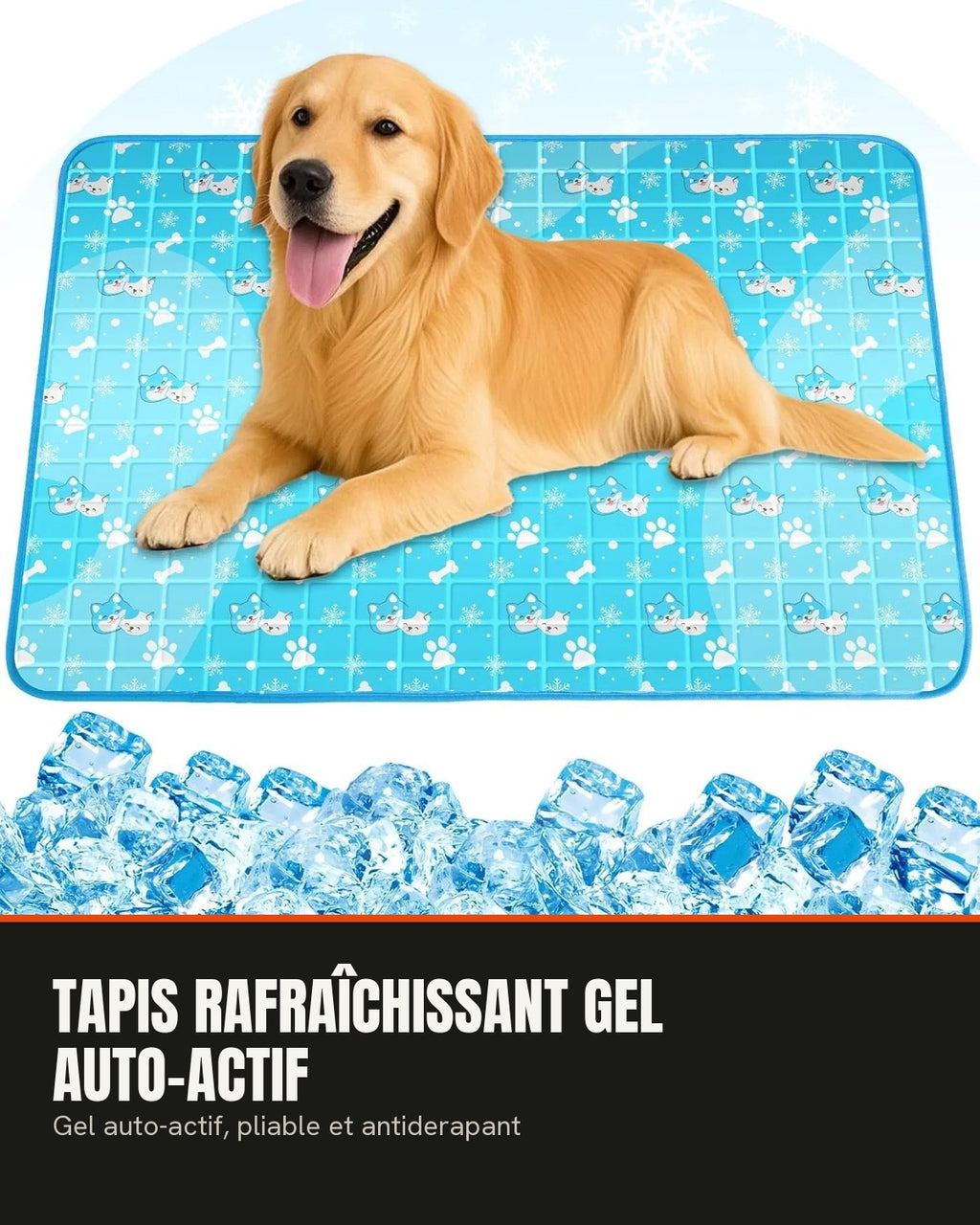 Tapis rafraîchissant gel auto-actif