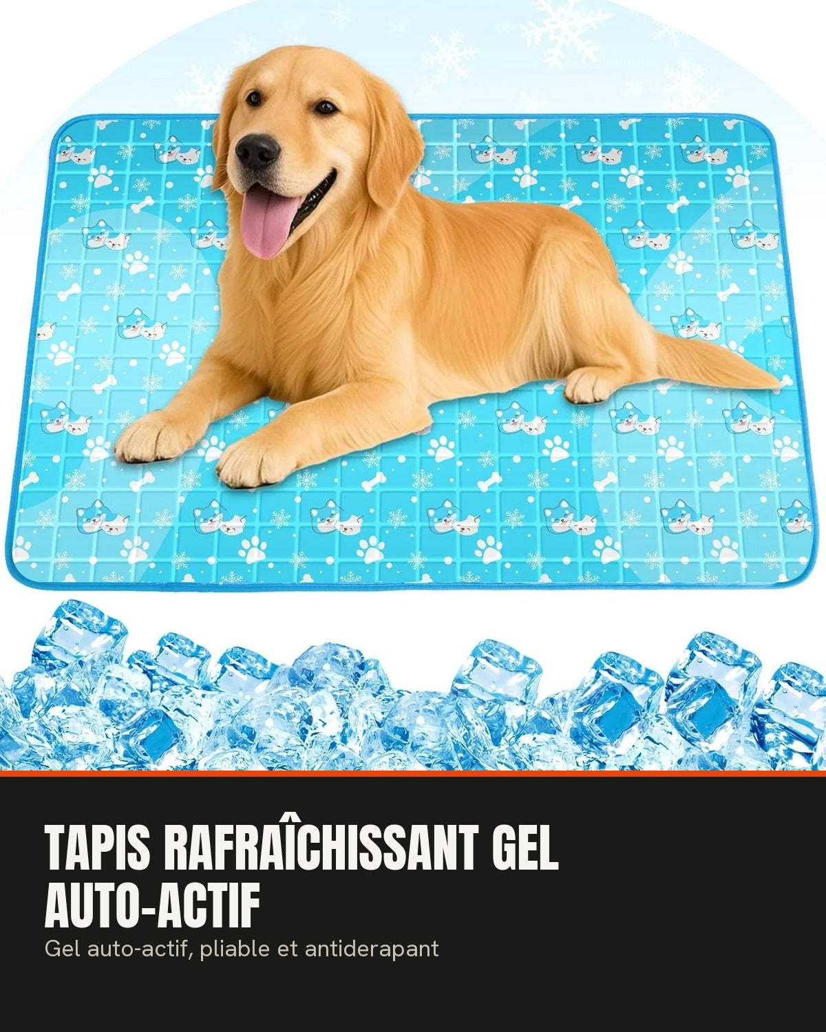 Tapis rafraîchissant gel auto-actif