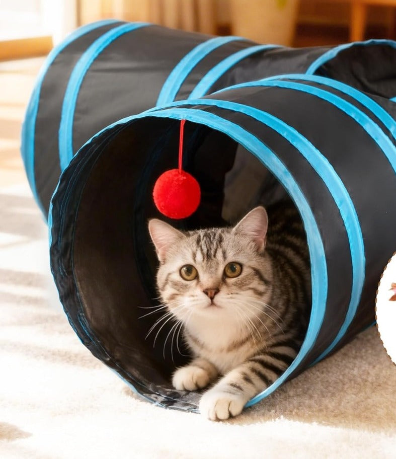 Tunnel de jeu pour chat 3 voies